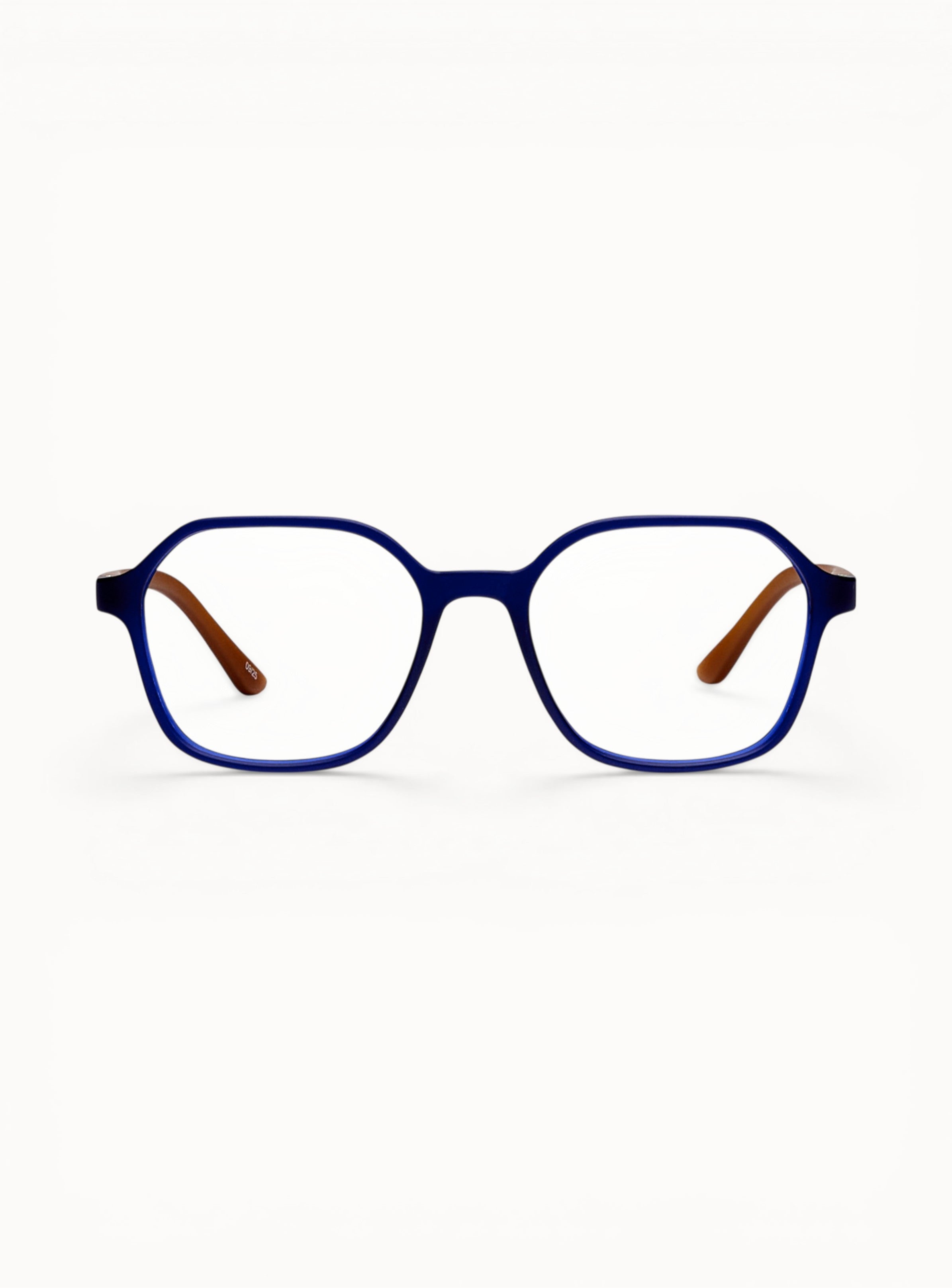 optique-elie-bleu-nuit-caramel-face