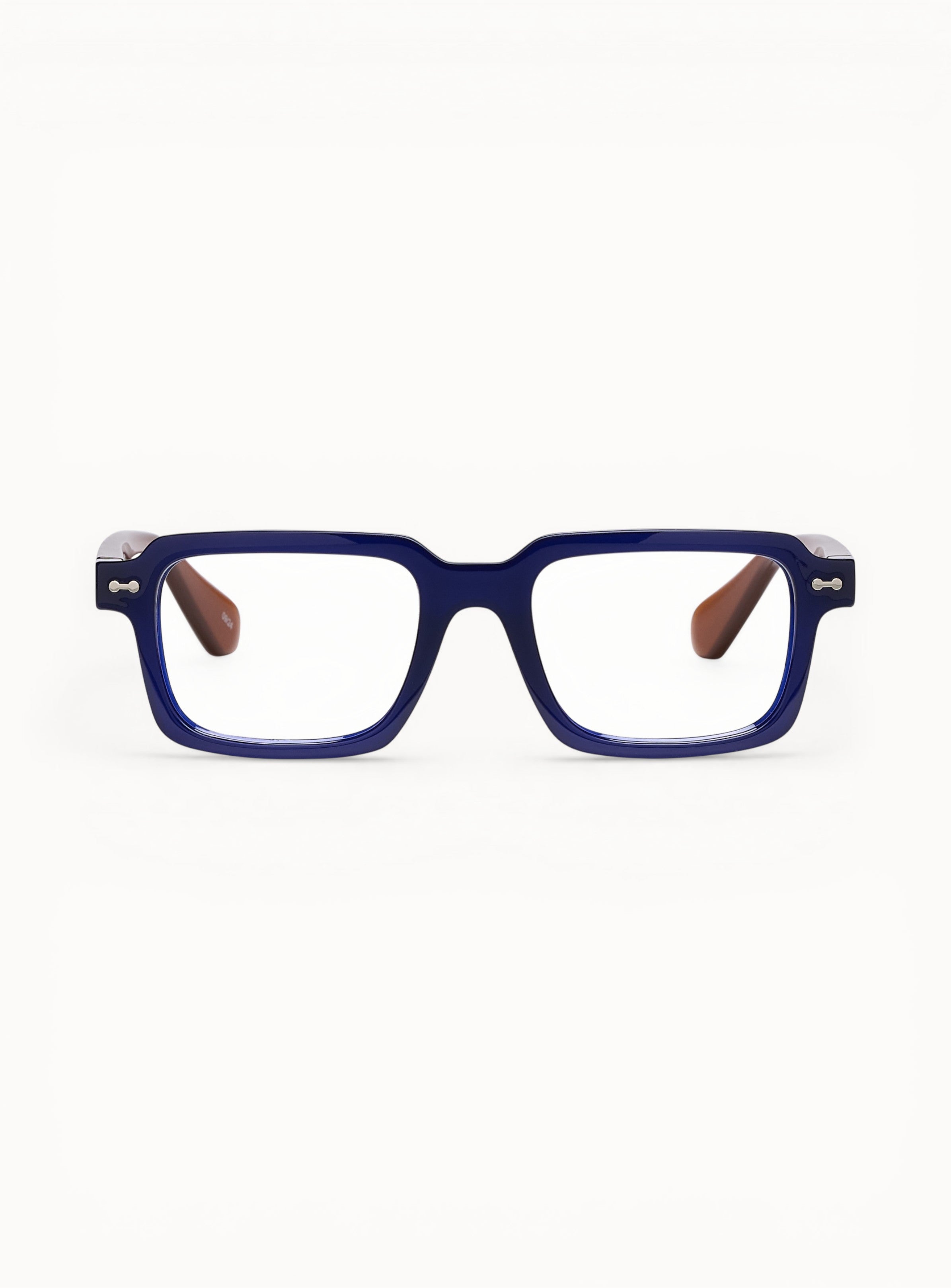 optique-enzo-bleu-nuit-caramel-face