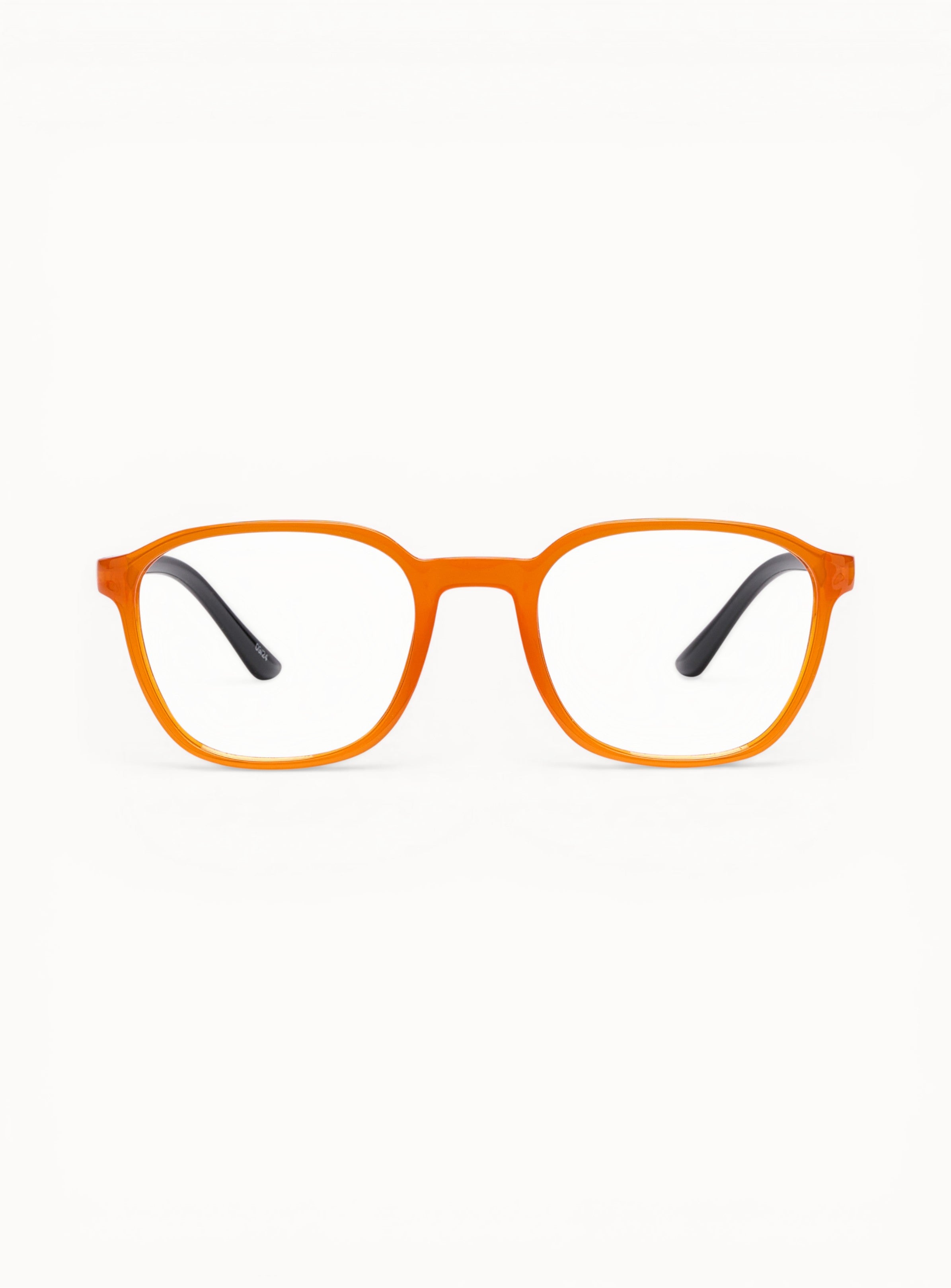 optique-fred-orange-noir-face
