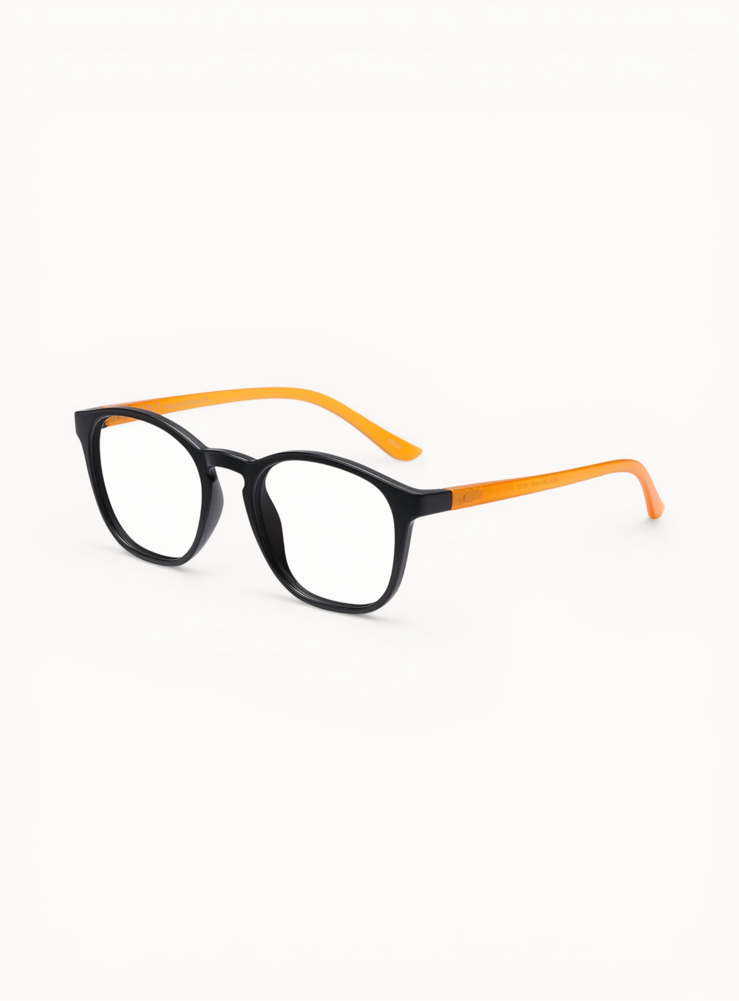 optique-odilon-noir-orange-quart