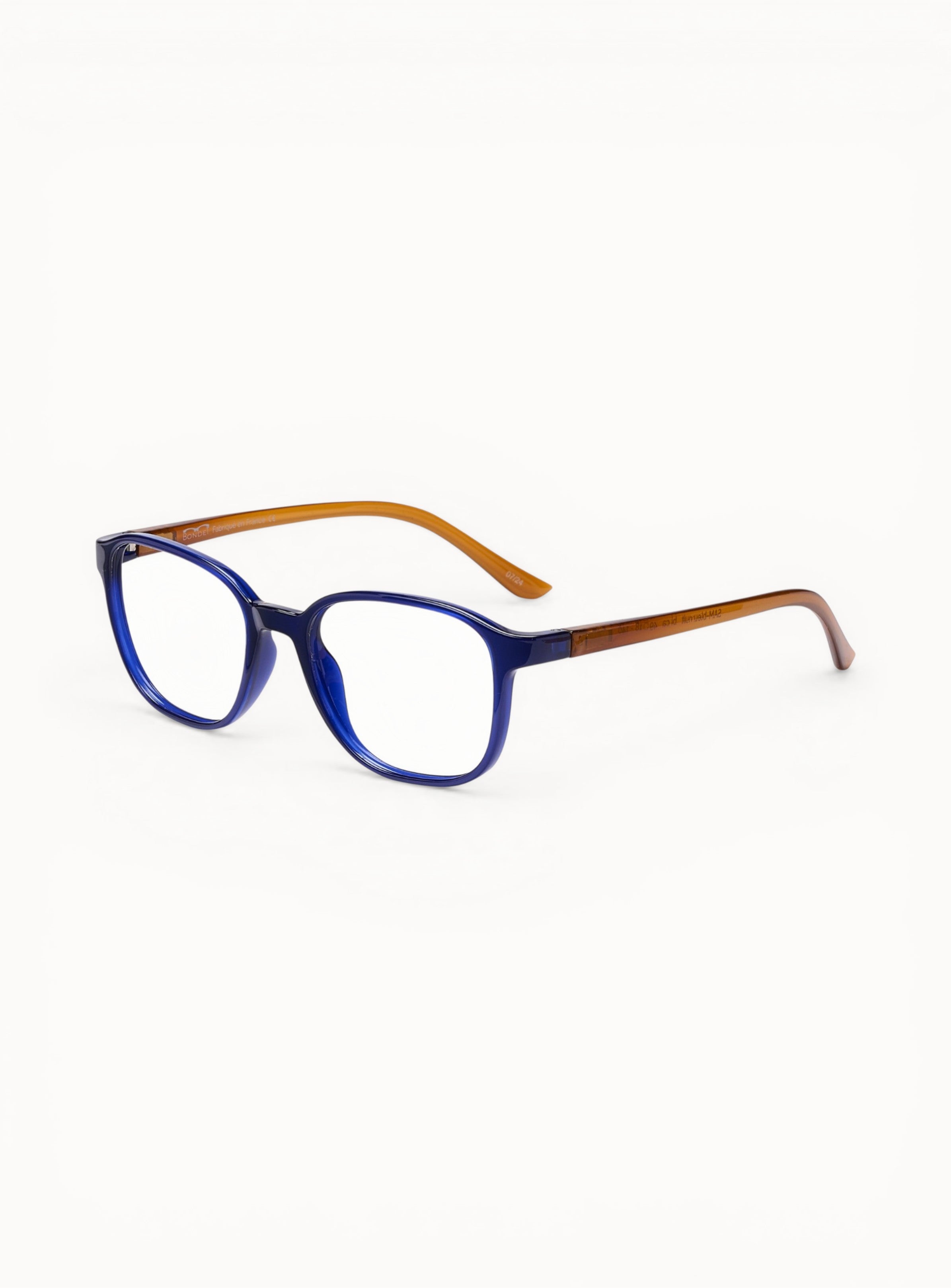 optique-sam-bleu-caramel-quart